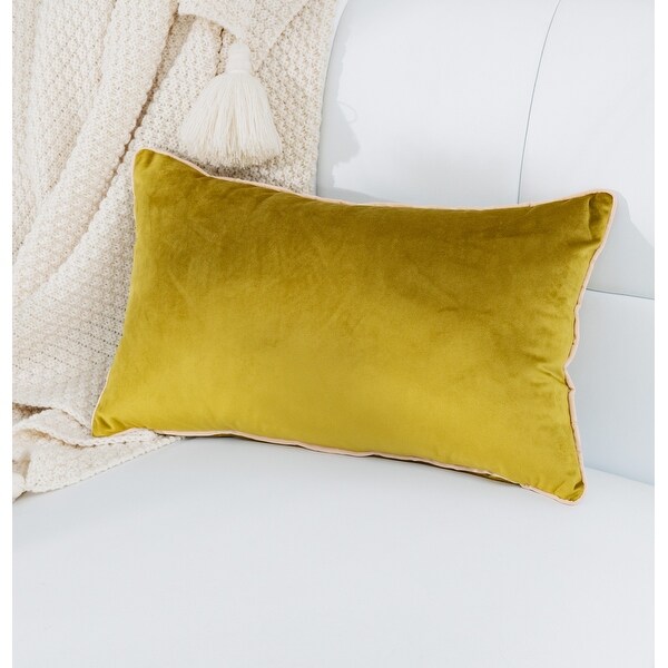 big yellow throw pillows