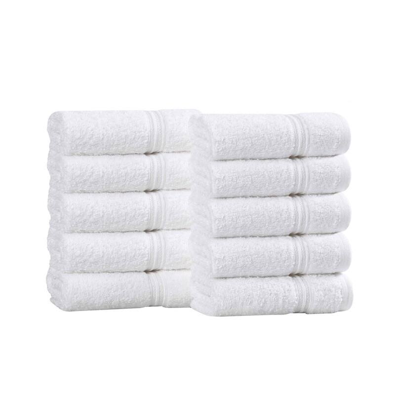 Superior Heritage Egyptian Cotton Absorbent Face Towel Set of 10