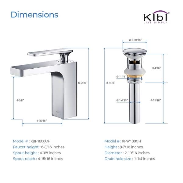 dimension image slide 0 of 3, Lead Free Solid Brass Single Handle Bathroom Vanity Sink Faucet with Water Hose