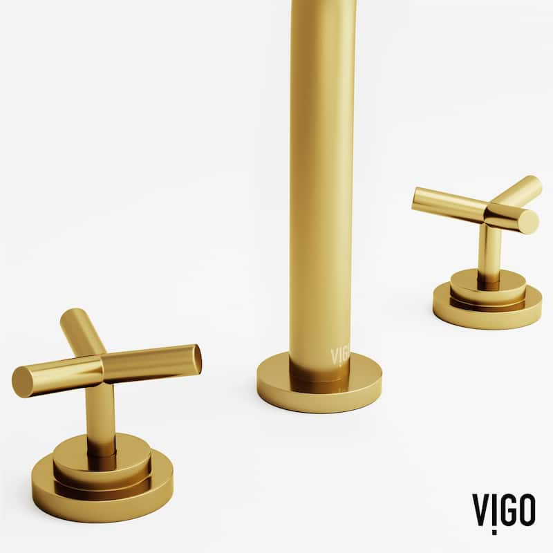 VIGO Jewel 9" H 2-Handle Widespread Bathroom Faucet