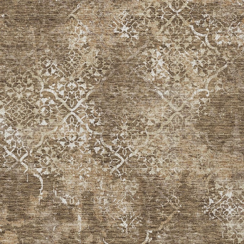 HomeRoots Floral Transitional Rectangle Outdoor Rug