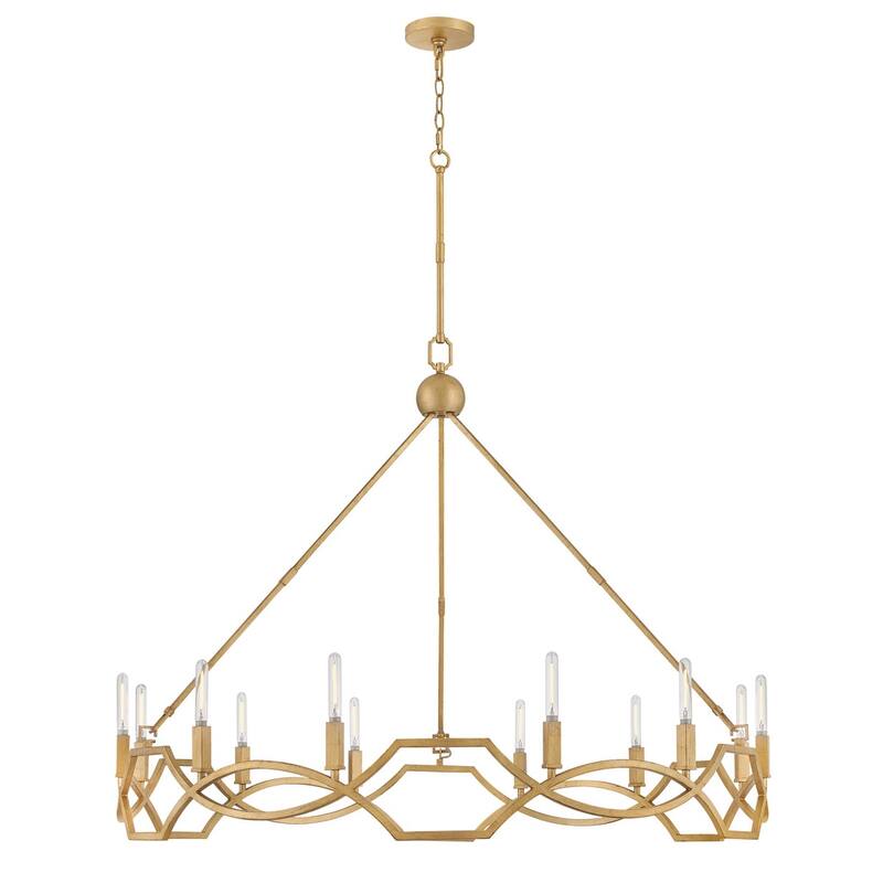 Hinkley Lighting 45786 Leona 12 Light 45" Wide Taper Candle Style