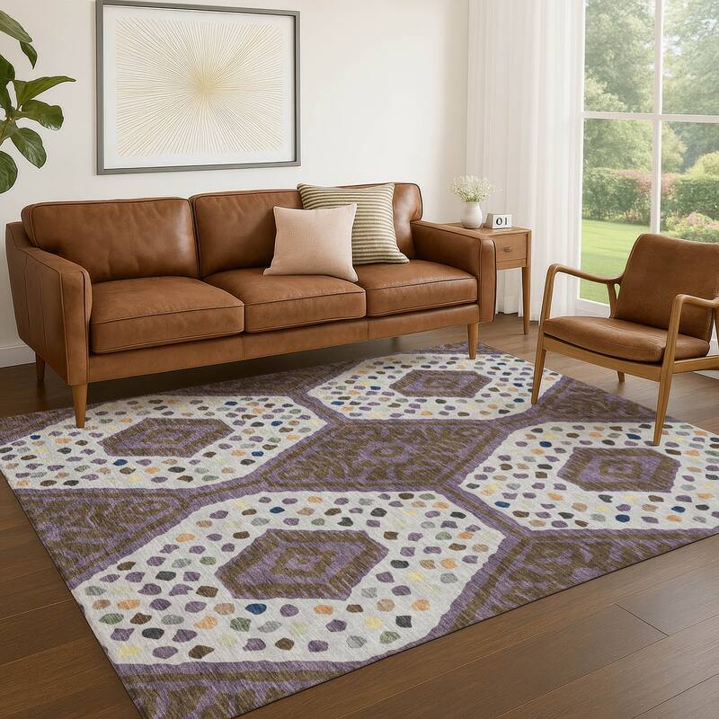 Machine Washable Indoor/ Outdoor Global Nipsey Chantille Rug