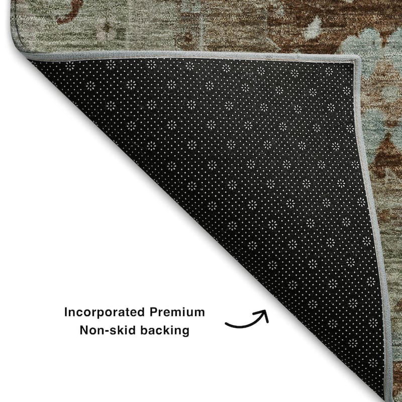 Premium Washable Super Soft Traditional Kashmir Mayfield Rug