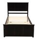 preview thumbnail 4 of 7, Platform Bed with Twin Size Trundle, Twin Size Frame