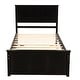 preview thumbnail 13 of 16, Twin Platform Bed with Trundle, Efficient Space-Saving Design