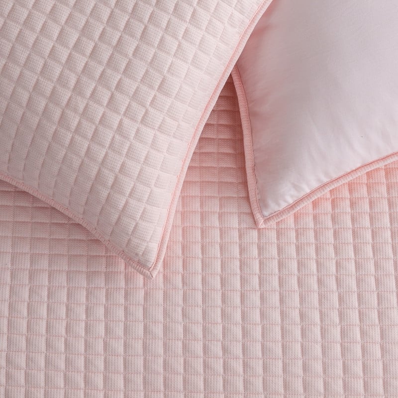 Wonderful Waffle Quilt Set 3 Piece Solid Bedding Set for Kids