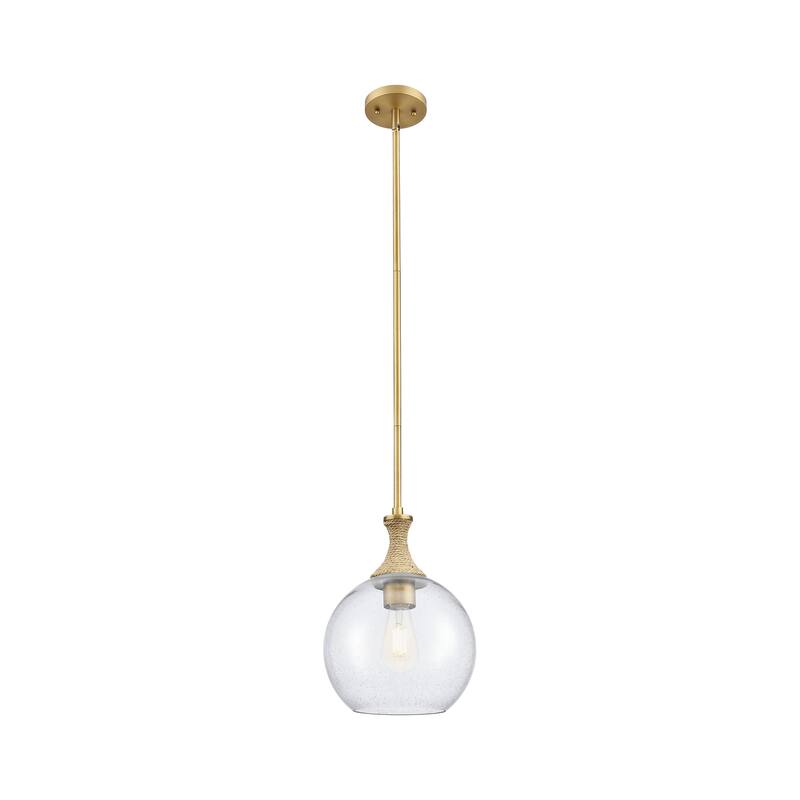 Innovations Lighting Downtown Urban - Astor - 1 Light 10" Rope Detailed Stem Hung Mini Pendant
