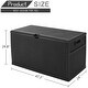 preview thumbnail 3 of 7, SUNCROWN 120 Gallon Deck Box Outdoor Resin Wicker Storage Container