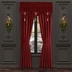 preview thumbnail 6 of 6, J. Queen New York Noelle Christmas Window Panel Pair Crimson