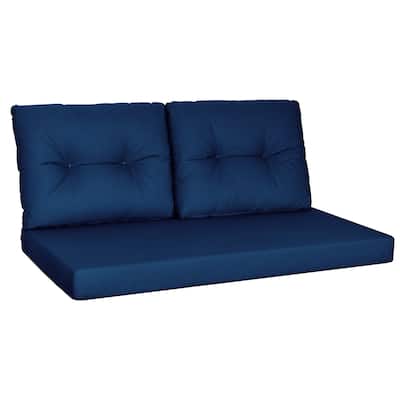 WINSOON 46 x 26 Inch Outdoor Loveseat Cushion Set Waterproof and Resistant