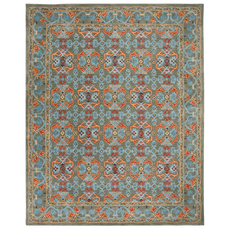 SAFAVIEH Handmade Heritage Ikat Pendant Traditional Oriental Wool Rug