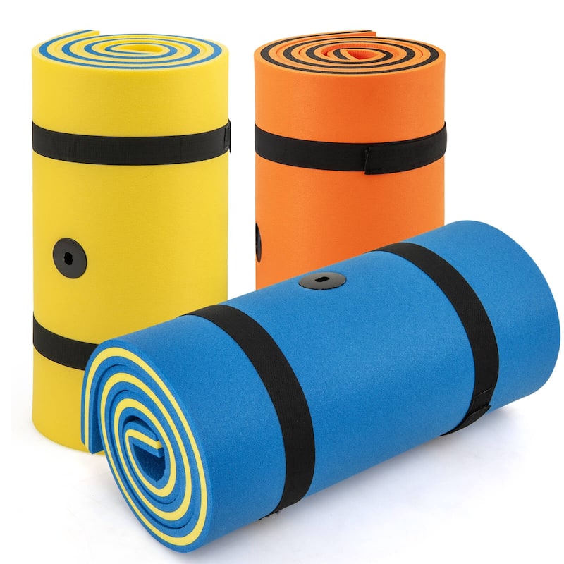 Costway 3-Layer Tear-Resistant Foam Floating Pad Island Water Sports