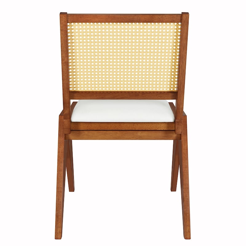6PCS Rattan Wooden Extendable Dining Table Se