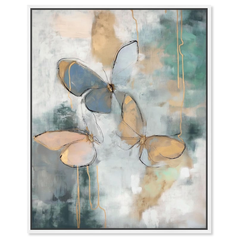 Butterflies Dream II Canvas by Art Remedy - 30" x 36" - White