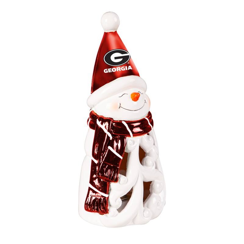 University of Georgia Snowman LED Garden Statuary, 8"