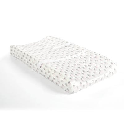 Lush Decor Elephant Stripe Geo Soft & Plush Changing Pad Cover - 32" x 16"