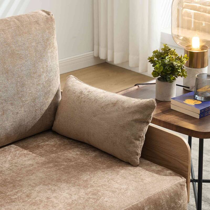 Convertible sofa bed, 3-in-1 convertible with 3 pillows