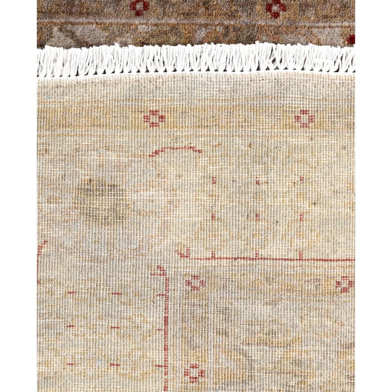 Overdyed One-of-a-Kind Hand-Knotted Area Rug - Gray - 3' 0" x 16' 3"