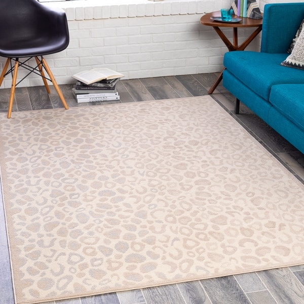 slide 2 of 9, Artistic Weavers Jovante Modern Animal Print Area Rug 6'7" x 9' - Taupe