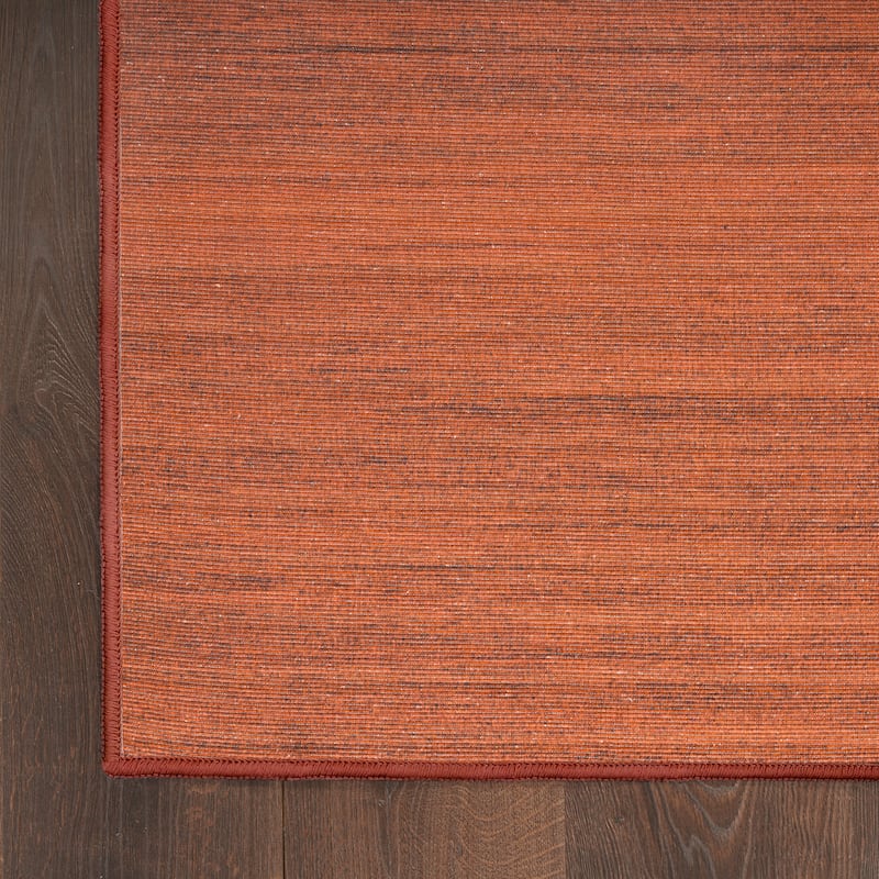 Nourison Washable Essentials Indoor Solid Area Rug