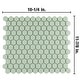 preview thumbnail 5 of 5, Merola Tile Metro Hex 1" Glossy Mint 11.86" x 10.25" Porcelain Mosaic
