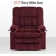 preview thumbnail 35 of 45, MCombo Dual Motor Power Lift Recliner Chair with Massage and Heat for Big People, Fabric R7891 (Large-Wide)