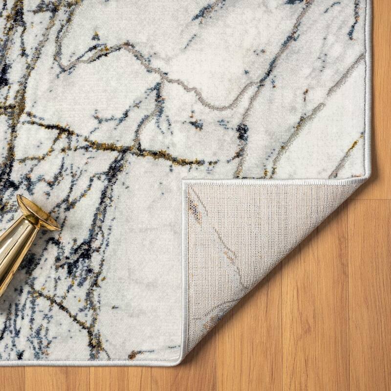 Luxe Weavers Abstract Modern Marble Area Rug, Indoor Carpet for Living Room