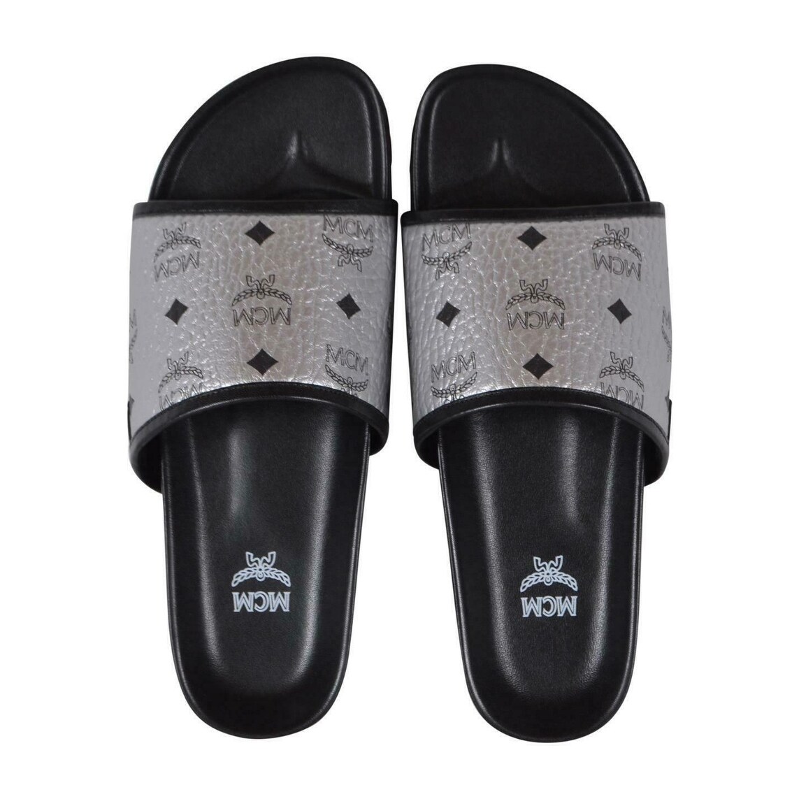 Mcm Pink Slides - White circle outlined in black with upwards pointing arrow in center 