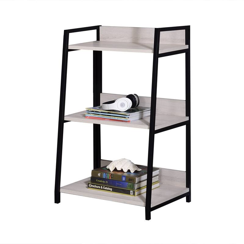 Wendral Bookshelf with Metal Frame - Natural