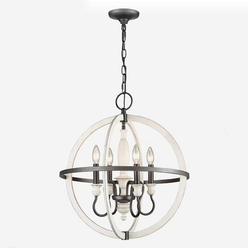 Elk Home Brownell Anvil Iron Finish 4 Light Chandelier