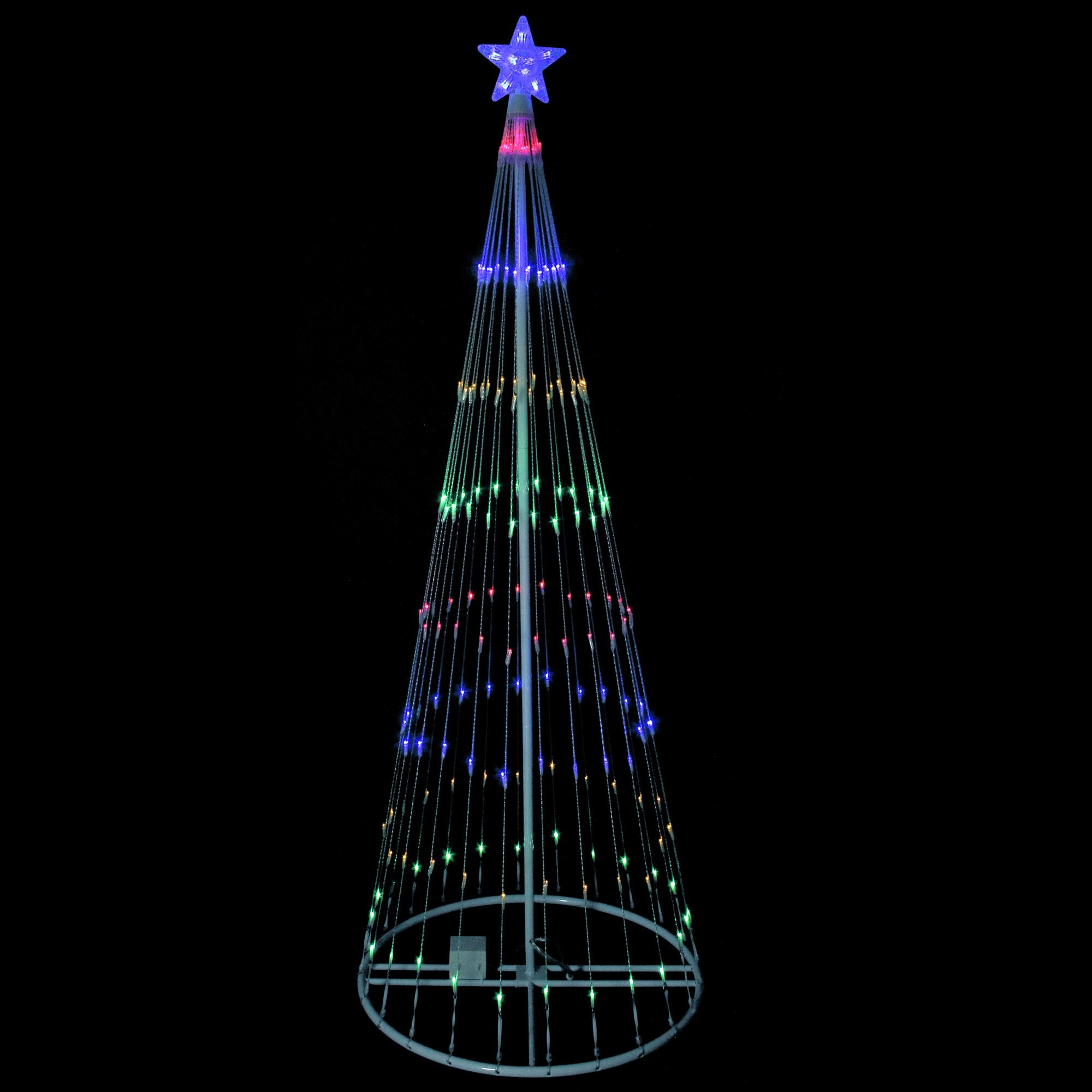 Shop 6 Multi Color Led Lighted Show Cone Christmas Tree Outdoor