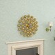 preview thumbnail 10 of 15, Gold Metal Starburst Wall Decor with Orb Detailing
