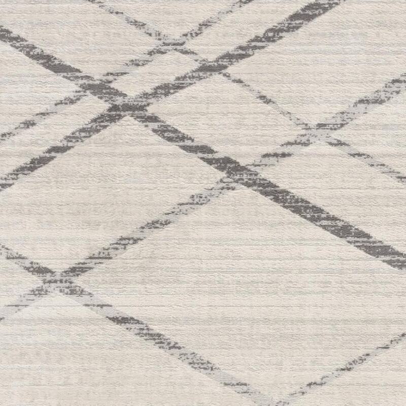 HomeRoots Abstract Modern Rectangle Area Rug - 60.00 in. x 27.00 in. x 0.40 in.