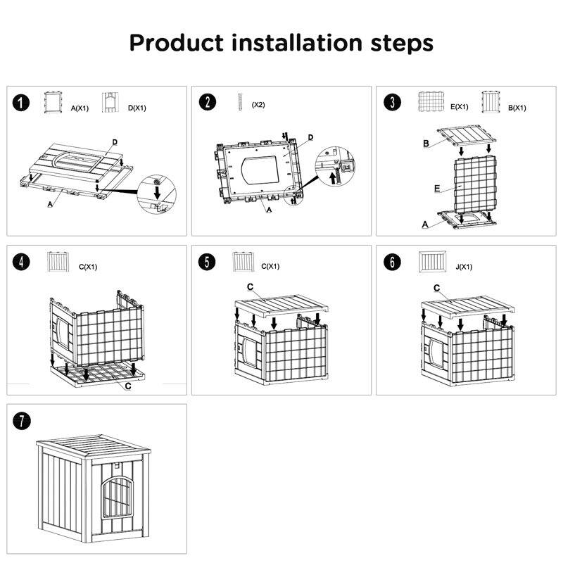 Waterproof Resin Cat House