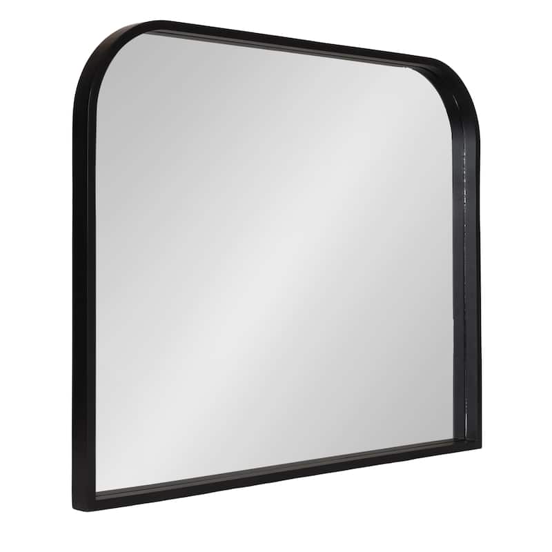Kate and Laurel Travis Arch Framed Wall Mirror - 36x28 - Black