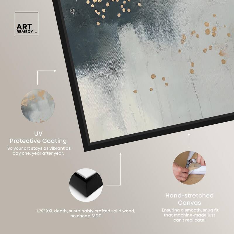 Silvered Hues and Gold II Canvas by Art Remedy