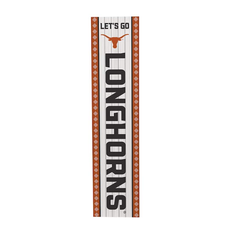 47" Double Sided Seasonal Porch Leaner, University of Texas - 47" x 11.25"