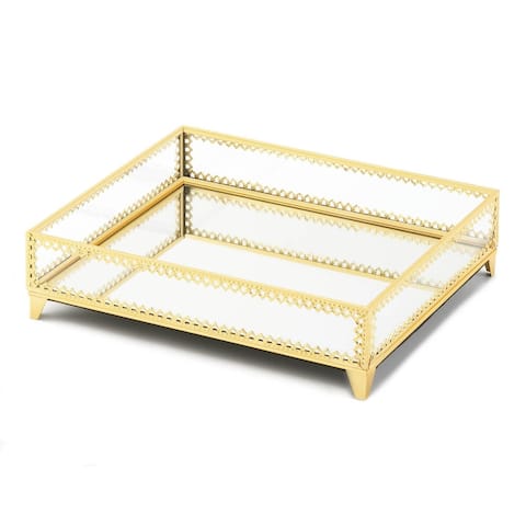 Home goods Gold Motif Jewelry Tray