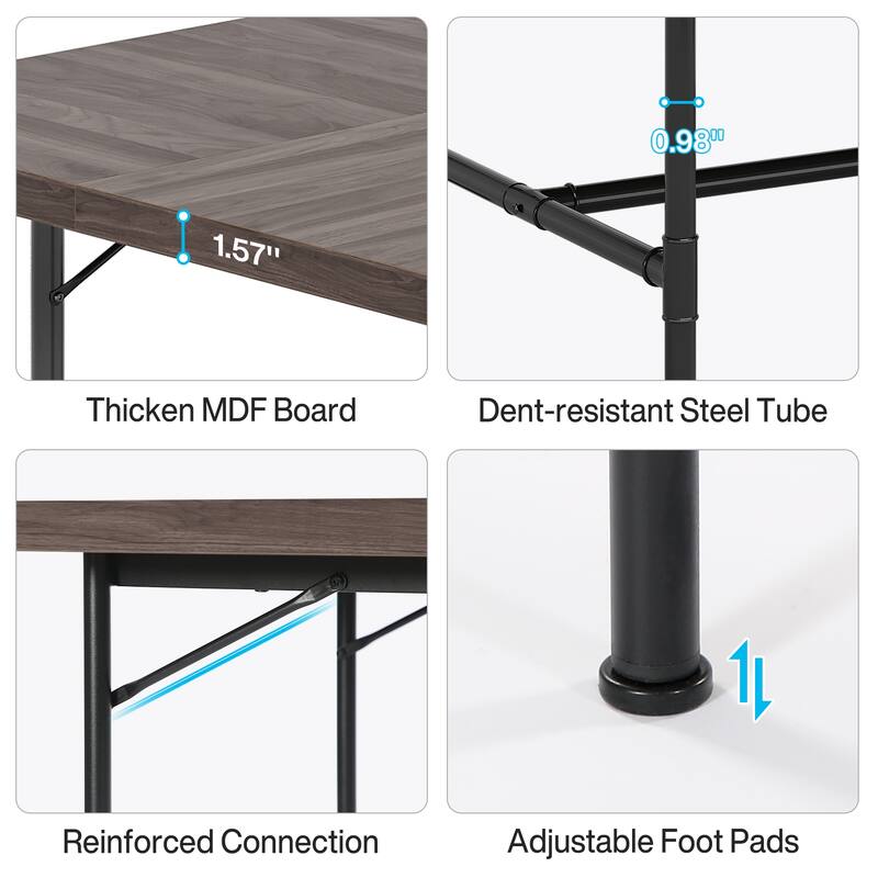 Rectangle Meeting Seminar Table for Conference Room, 70.8" W x 35.4" D