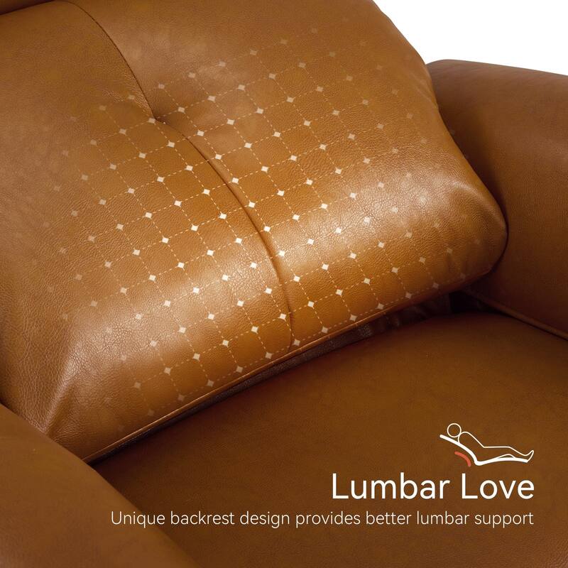 MCombo Power Small Recliners, Modern Zero Wall Hugger Recliners Chair with Lumbar Support, USB and Charging Ports, FSC Certified