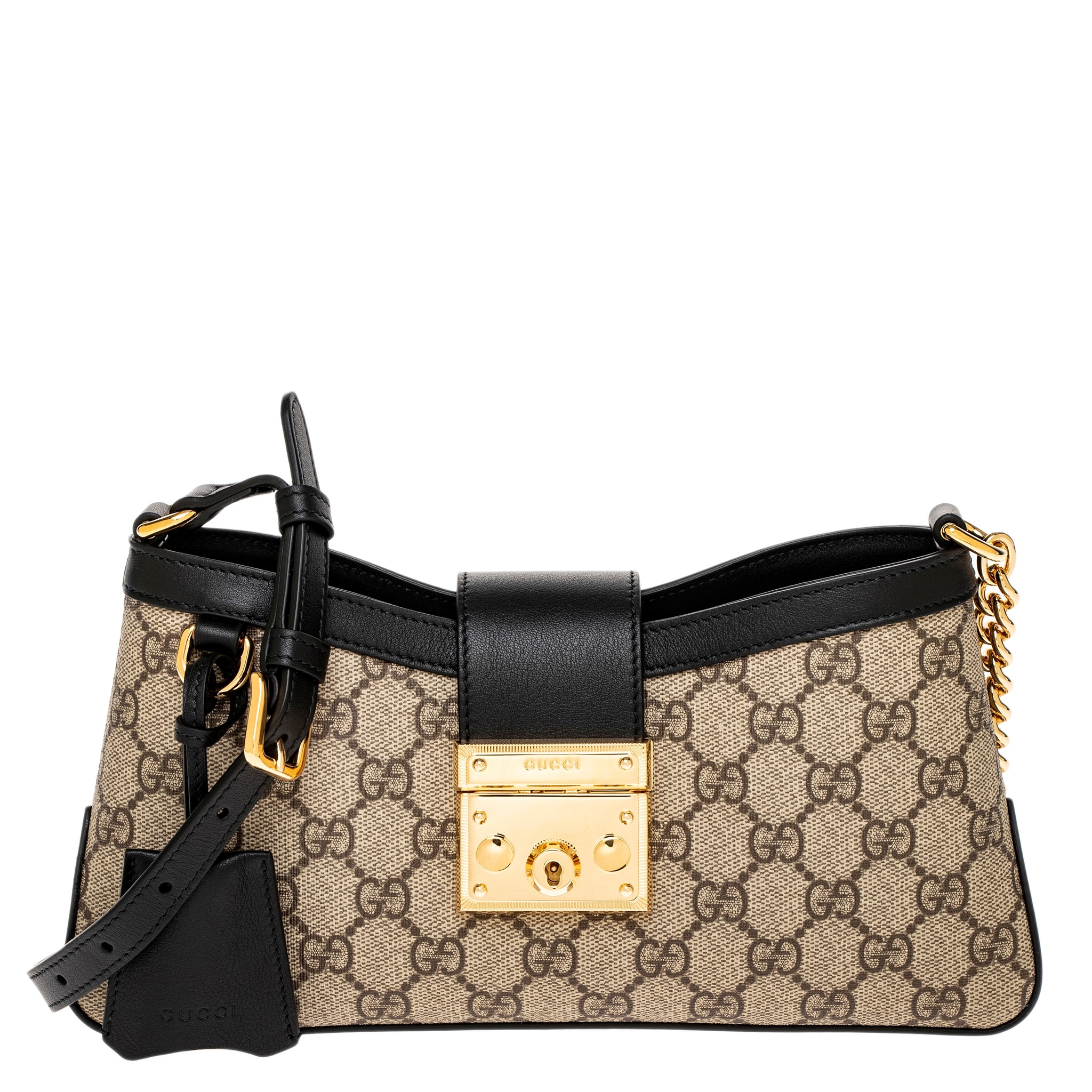 【GUCCI】ショルダーバッグ Gucci Black Fabric Crossbody Bag (GUCCI/ショルダーバッグ