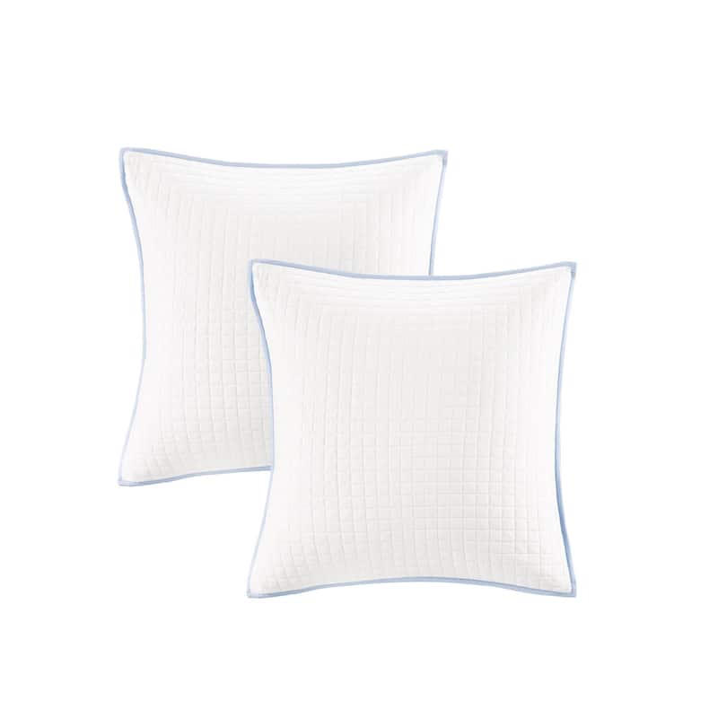 Intelligent Design Brooklyn Cotton Jacquard Comforter Set with Euro Shams and Throw Pillows