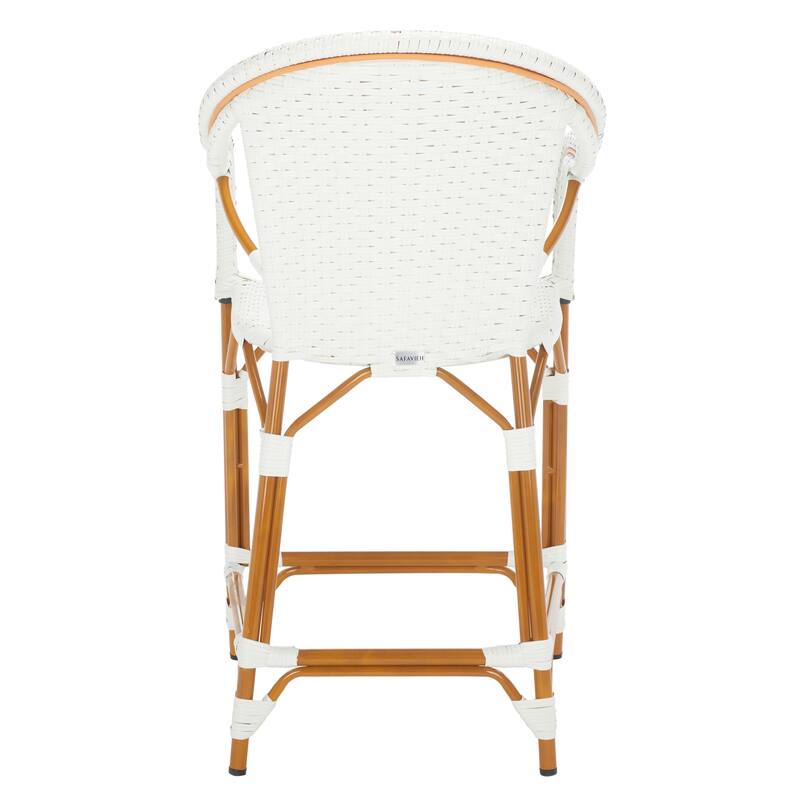 SAFAVIEH Charlize Outdoor Bistro 26-inch Counter Stool with Arms - 23Wx26Dx43H