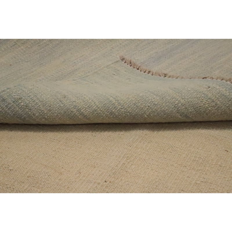 Hand Woven Oriental 100% Wool Carpet Southwestern Modern Beige & Ivories Kilim Area Rug - 6' 0'' X 4' 0''