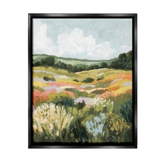 Stupell Vast Meadow Landscape Framed Floater Canvas Wall Art Design By ...