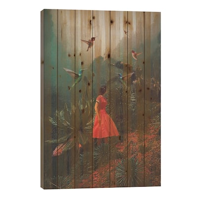 20 Seconds before the Rain Print On Wood by Frank Moth - Multi-Color