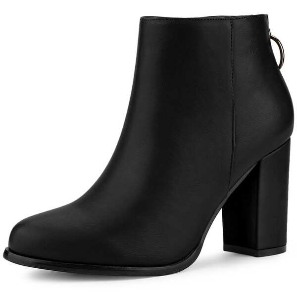 circle heel booties