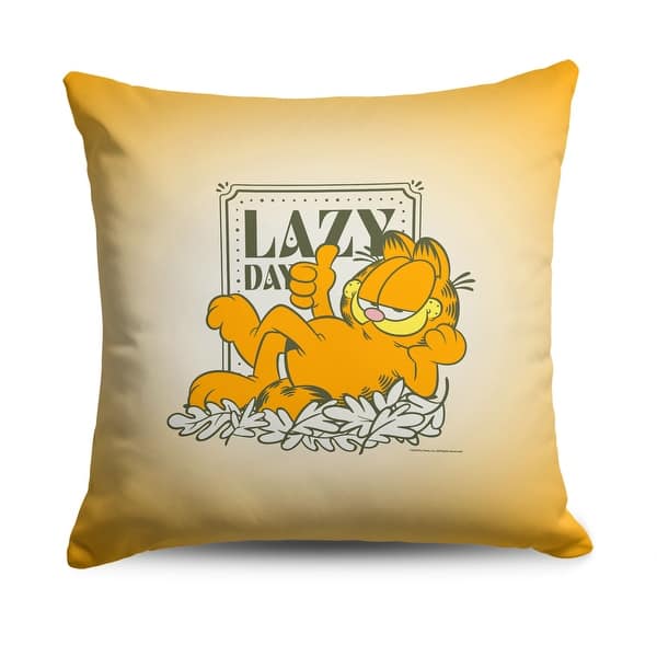 slide 2 of 6, Nickelodeon Garfield 18 Inch Throw Pillow 18x18 - Lazy Day