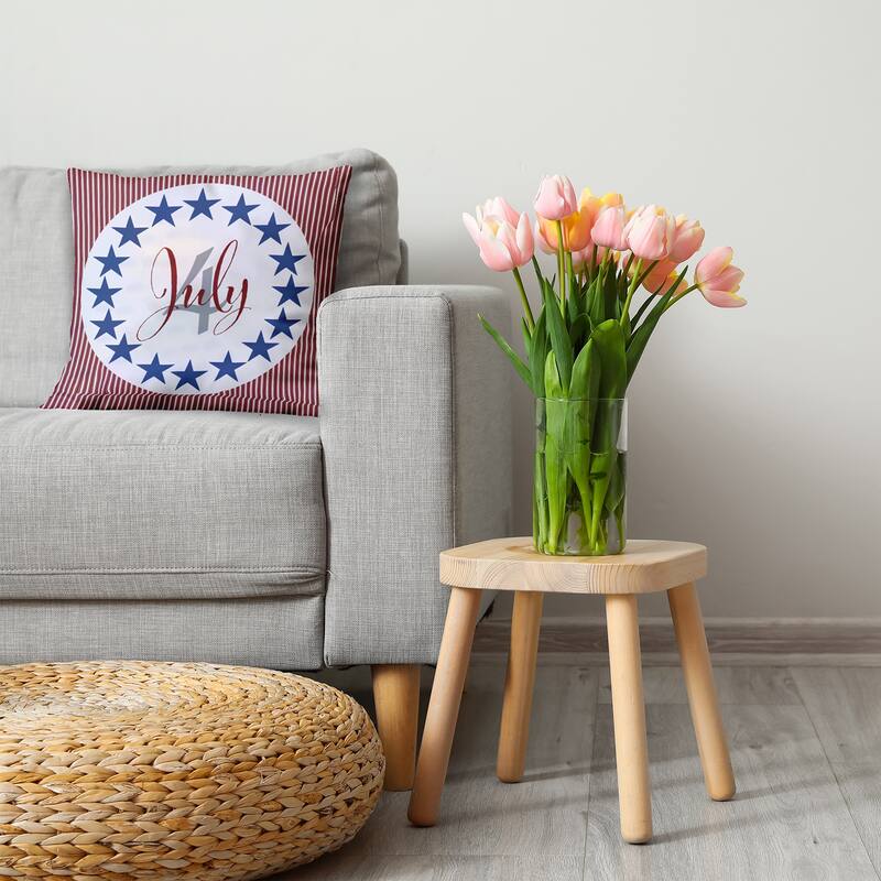 July Four Decorative Throw Pillow